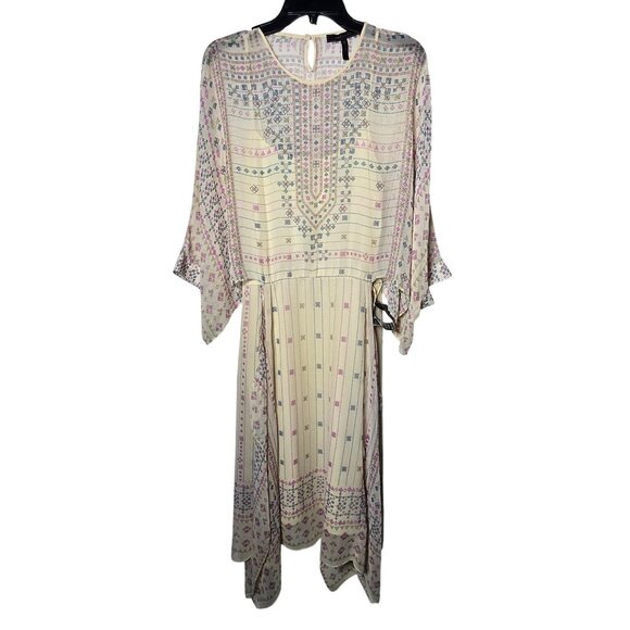 NWT BCBG MaxAzria Womens Jaelyn Asymmetrical Dress Size XS Festival Boho Hippie - Picture 1 of 11